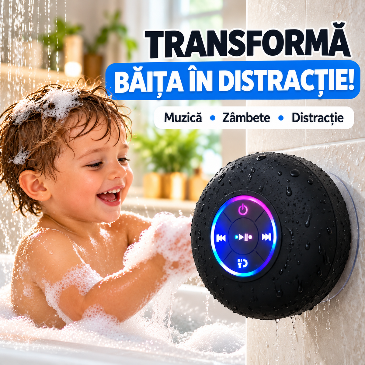 Boxă Bluetooth pentru Duș